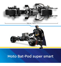 Lego Dc Batman - Personaggio costruibile di Batman con Bat-Pod - Lego 76273 dal film da Il Cavaliere Oscuro Anni 12+ 713pz Lego Dc Batman - Personaggio costruibile di Batman con Bat-Pod - Lego 76273 dal film da Il Cavaliere Oscuro Anni 12+ 713pz