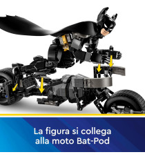 Lego Dc Batman - Personaggio costruibile di Batman con Bat-Pod - Lego 76273 dal film da Il Cavaliere Oscuro Anni 12+ 713pz Lego Dc Batman - Personaggio costruibile di Batman con Bat-Pod - Lego 76273 dal film da Il Cavaliere Oscuro Anni 12+ 713pz