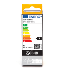 Lampadine led A5 C37 6W attacco E14 510 lumen 3000K luce calda angolo 280 D37Hx100mm equivale a 42W incandescenza Lampadine led A5 C37 6W attacco E14 510 lumen 3000K luce calda angolo 280 D37Hx100mm equivale a 42W incandescenza