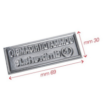 Gomma di ricambio 69x30mm personalizzabile per timbro autoinchiostrante o manuale max 7 righe alta qualità Gomma di ricambio 69x30mm personalizzabile per timbro autoinchiostrante o manuale max 7 righe alta qualità