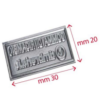 Gomma di ricambio 20x30mm personalizzabile per timbro autoinchiostrante o manuale max 5 righe alta qualità Gomma di ricambio 20x30mm personalizzabile per timbro autoinchiostrante o manuale max 5 righe alta qualità