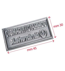 Gomma di ricambio 30x45mm personalizzabile per timbro autoinchiostrante o manuale max 7 righe alta qualità Gomma di ricambio 30x45mm personalizzabile per timbro autoinchiostrante o manuale max 7 righe alta qualità