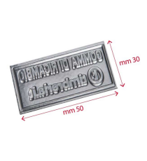 Gomma di ricambio 30x50mm personalizzabile per timbro autoinchiostrante o manuale max 7 righe alta qualità Gomma di ricambio 30x50mm personalizzabile per timbro autoinchiostrante o manuale max 7 righe alta qualità