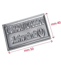 Gomma di ricambio 40x50mm personalizzabile per timbro autoinchiostrante o manuale max 8 righe alta qualità Gomma di ricambio 40x50mm personalizzabile per timbro autoinchiostrante o manuale max 8 righe alta qualità