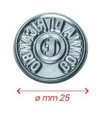 Gomma di ricambio rotonda diametro 24mm personalizzabile per timbro autoinchiostrante o manuale max 4 righe alta qualità Gomma di ricambio rotonda diametro 24mm personalizzabile per timbro autoinchiostrante o manuale max 4 righe alta qualità
