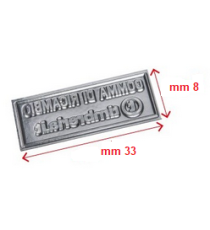 Gomma di ricambio 33x8mm personalizzabile per timbro autoinchiostrante o manuale max 2 righe alta qualità Gomma di ricambio 33x8mm personalizzabile per timbro autoinchiostrante o manuale max 2 righe alta qualità