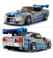Lego Speed Champions - 2 Fast 2 Furious Nissan Skyline GT-R (R34) - Lego 76917 con Minifigure del Pilota 319pz Anni 9+ Lego Speed Champions - 2 Fast 2 Furious Nissan Skyline GT-R (R34) - Lego 76917 con Minifigure del Pilota 319pz Anni 9+