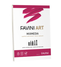 Blocco collato Mix Media - A4 - 250 gr - 20 fogli - Favini Art Blocco collato Mix Media - A4 - 250 gr - 20 fogli - Favini Art
