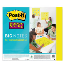 Blocco di fogli Super Sticky Big Notes - BN11-EU - 279 x 279 mm - giallo neon - 30 fogli - Post-it Blocco di fogli Super Sticky Big Notes - BN11-EU - 279 x 279 mm - giallo neon - 30 fogli - Post-it