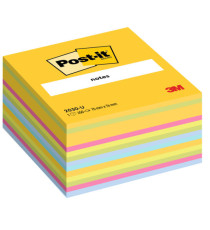 Blocco foglietti Cubo - 2030-U UL - 76 x 76 mm - 72 gr - colori assortiti - 450 fogli - Post-it