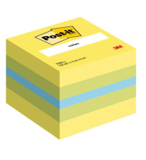 Blocco foglietti Minicubo - 2051-L - 51 x 51 mm - 72 gr - colori assortiti - 400 fogli - Post-it