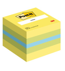 Blocco foglietti Minicubo - 2051-L - 51 x 51 mm - 72 gr - colori assortiti - 400 fogli - Post-it