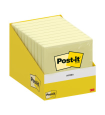 Blocco foglietti Post-it  - 76 x 76 mm - giallo canary - 100 fogli - Post-it - conf. 10 blocchi Blocco foglietti Post-it  - 76 x 76 mm - giallo canary - 100 fogli - Post-it - conf. 10 blocchi