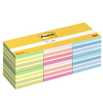 Blocco foglietti Post-it Cubo - 2028-0CPPX6 - 76  x 76 mm - colori assortiti neon/pastel - 450 fogli - Post-it - conf. 6