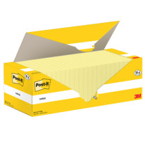 Blocco foglietti Post-it Notes - 654-CY-VP24 - 76 x 76 mm - giallo Canary - 100 fogli - Post-it - conf. 24 blocchi