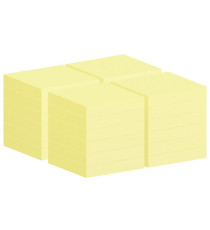 Blocco foglietti Post-it Notes - 654-CY-VP24 - 76 x 76 mm - giallo Canary - 100 fogli - Post-it - conf. 24 blocchi