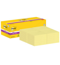 Blocco foglietti Post-it Super Sticky - 654-SSCY-VP24 - 76  x 76 mm - giallo Canary - 90 fogli - Post-it - conf. 24 bloc