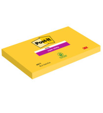 Blocco foglietti Post-it Super Sticky - 655-S - 76 x 127 mm - giallo oro - 90 fogli - Post-it Blocco foglietti Post-it Super Sticky - 655-S - 76 x 127 mm - giallo oro - 90 fogli - Post-it