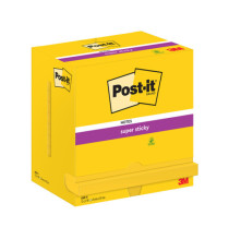 Blocco foglietti Post-it Super Sticky - 655-S - 76 x 127 mm - giallo oro - 90 fogli - Post-it Blocco foglietti Post-it Super Sticky - 655-S - 76 x 127 mm - giallo oro - 90 fogli - Post-it