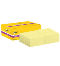 Blocco foglietti Post-it Super Sticky - 655-SSCY-VP24 - 76  x 127 mm - giallo Canary - 90 fogli - Post-it - conf. 24 blo Blocco foglietti Post-it Super Sticky - 655-SSCY-VP24 - 76  x 127 mm - giallo Canary - 90 fogli - Post-it - conf. 24 blo