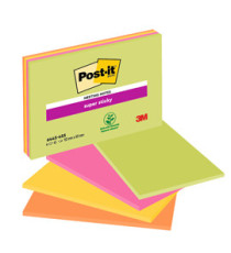 Blocco foglietti Post-it Super Sticky Meeting Notes - 6445-SSP - 152 x 101 mm - rosa/verde neon - 45 fogli - Post-it Blocco foglietti Post-it Super Sticky Meeting Notes - 6445-SSP - 152 x 101 mm - rosa/verde neon - 45 fogli - Post-it