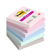 Blocco foglietti Post-it Super Sticky Soulful - 76 x 76 mm - 90 fogli - Post-it - conf. 6 blocchi