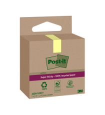 Blocco foglietti Post-it SuperSticky Green - 622R-SS3CY - 47,6 x 47,6 mm - carta riciclata - giallo Canary - 70 fogli - Blocco foglietti Post-it SuperSticky Green - 622R-SS3CY - 47,6 x 47,6 mm - carta riciclata - giallo Canary - 70 fogli -