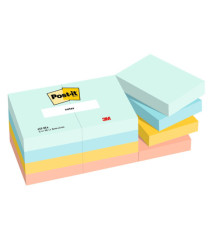 Blocco Post-it - 653-BEA - 38 x 51 mm - 100 fogli - colori Beachside - Post-it - conf. 12 pezzi Blocco Post-it - 653-BEA - 38 x 51 mm - 100 fogli - colori Beachside - Post-it - conf. 12 pezzi