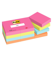 Blocco Post-it - 653-POP - 38 x 51 mm - 100 fogli - colori Popmistic - Post-it - conf. 12 pezzi