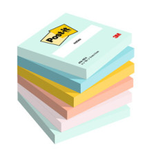 Blocco Post-it - 654-BEA - 76 x 76 mm - colori Beachside - 100 fogli - Post-it - conf. 6 pezzi