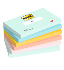Blocco Post-it - 655-BEA - 76 x 127 mm - colori Beachside - 100 fogli - Post-it - conf. 6 pezzi