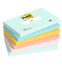 Blocco Post-it - 655-BEA - 76 x 127 mm - colori Beachside - 100 fogli - Post-it - conf. 6 pezzi Blocco Post-it - 655-BEA - 76 x 127 mm - colori Beachside - 100 fogli - Post-it - conf. 6 pezzi
