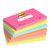 Blocco Post-it - 655-POP - 76 x 127 mm - 100 fogli - colori Popmistic - Post-it - conf. 6 pezzi