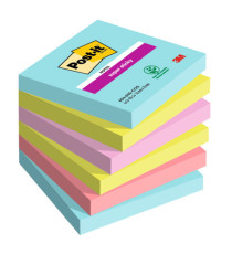 Blocco Post-it Super Sticky - 654-6SS-COS - 76 x 76 mm - colori Cosmic - 90 fogli - Post-it - conf. 6 pezzi Blocco Post-it Super Sticky - 654-6SS-COS - 76 x 76 mm - colori Cosmic - 90 fogli - Post-it - conf. 6 pezzi