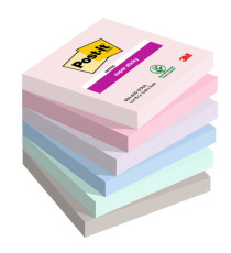 Blocco Post-it Super Sticky - 654-6SS-SOUL - 76 x 76 mm - colori Soulful - 90 fogli - Post-it - conf. 6 pezzi Blocco Post-it Super Sticky - 654-6SS-SOUL - 76 x 76 mm - colori Soulful - 90 fogli - Post-it - conf. 6 pezzi