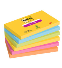 Blocco Post-it Super Sticky - 655-6SS-CARN - 76 x 127 mm - colori Carnival - 90 fogli - Post-it - conf. 6 pezzi Blocco Post-it Super Sticky - 655-6SS-CARN - 76 x 127 mm - colori Carnival - 90 fogli - Post-it - conf. 6 pezzi