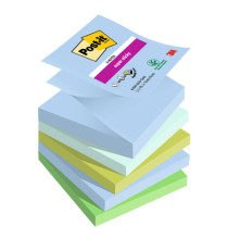 Blocco Post-it Super Sticky Z Notes - R330-5SS-OAS - 76 x 76 mm - colori Oasis - 90 fogli - Post-it - conf. 5 pezzi Blocco Post-it Super Sticky Z Notes - R330-5SS-OAS - 76 x 76 mm - colori Oasis - 90 fogli - Post-it - conf. 5 pezzi