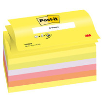 Blocco Post-it Super Sticky Z Notes - R350NR - 76 x 127 mm - assortiti neon - 100 fogli - Post-it Blocco Post-it Super Sticky Z Notes - R350NR - 76 x 127 mm - assortiti neon - 100 fogli - Post-it