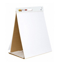 Blocco/Lavagna da tavolo Super Sticky autoportante - 563R - 20 fogli in carta riciclata - 58,4 x 50,8 cm - bianco - Post Blocco/Lavagna da tavolo Super Sticky autoportante - 563R - 20 fogli in carta riciclata - 58,4 x 50,8 cm - bianco - Post
