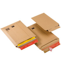 Busta a sacco CP 010 in cartone - adesivo permanente - formato B5 (185 x 270 mm) - altezza massima 50 mm - avana - Colom