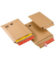 Busta a sacco CP 010 in cartone - adesivo permanente - formato B5 (185 x 270 mm) - altezza massima 50 mm - avana - Colom