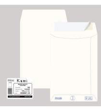 Busta a sacco Kami Strip - 16,2 x 22,9 cm - 100 gr - carta riciclata FSC - bianco - Pigna Envelopes - conf. 500 pezzi