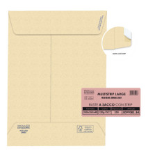 Busta a sacco Multi Strip Large - soffietti laterali - strip adesivo - 25 x 35,3 x 4 cm - 120 gr - carta riciclata FSC -