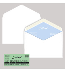 Busta Busta Silver Matic FSC - senza finestra - gommata - 12 x 18 cm - 80 gr -  bianco - Pigna Envelopes - conf. 25 pezz Busta Busta Silver Matic FSC - senza finestra - gommata - 12 x 18 cm - 80 gr -  bianco - Pigna Envelopes - conf. 25 pezz