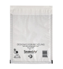 Busta imbottita Mail Lite Tuff Cushioned - impermeabile - D (18 x 26 cm) - bianco - Sealed Air - conf. 10 pezzi Busta imbottita Mail Lite Tuff Cushioned - impermeabile - D (18 x 26 cm) - bianco - Sealed Air - conf. 10 pezzi