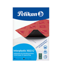 Carta carbone Interplastic 1022G - 21x31 cm - nero - Pelikan - conf. 10 fogli Carta carbone Interplastic 1022G - 21x31 cm - nero - Pelikan - conf. 10 fogli