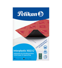 Carta carbone Interplastic 1022G - 21x31 cm - nero - Pelikan - conf. 10 fogli Carta carbone Interplastic 1022G - 21x31 cm - nero - Pelikan - conf. 10 fogli