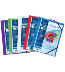 Cartella personalizzabile Kreacover - con elastico - PP - 24x32 cm - colori assortiti - Exacompta Cartella personalizzabile Kreacover - con elastico - PP - 24x32 cm - colori assortiti - Exacompta