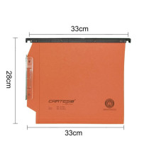 Cartella sospesa Cartesio - armadio - interasse 33 cm - fondo V - 33 x 28 cm - arancio - Bertesi Cartella sospesa Cartesio - armadio - interasse 33 cm - fondo V - 33 x 28 cm - arancio - Bertesi