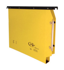 Cartella sospesa Joker - armadio - interasse 33 cm - fondo U - 33 x 28 cm - giallo - Bertesi